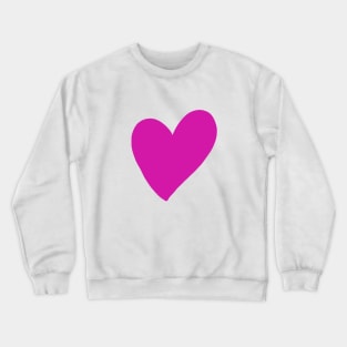 pink heart design art Crewneck Sweatshirt